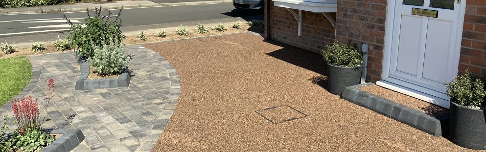 Front resin driveway