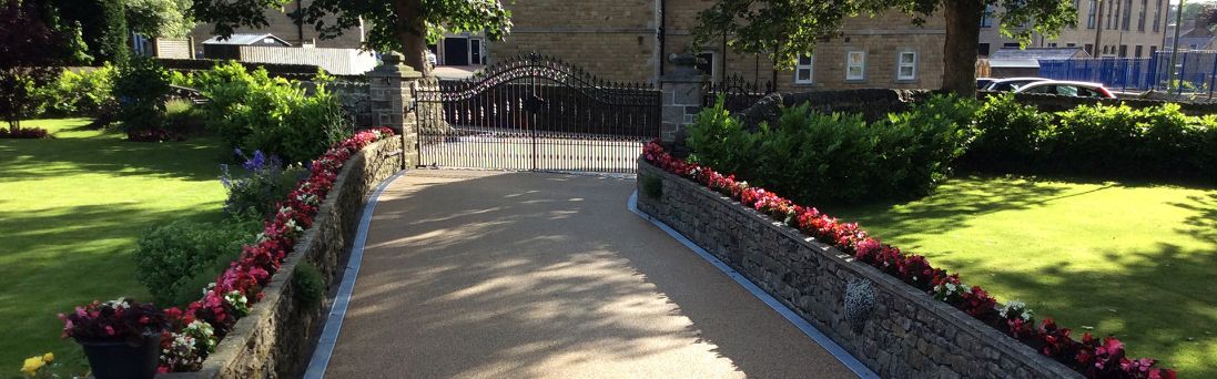 resin driveway with gate