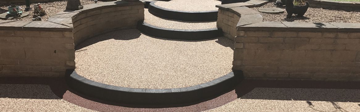 resin driveway and steps