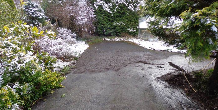 Before image of concrete driveway Rotherham