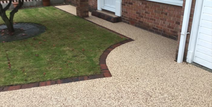 After image of new resin driveway
