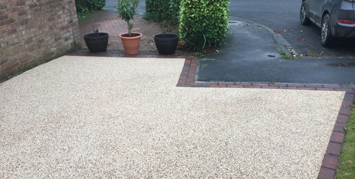 After image of new resin driveway Barnsley