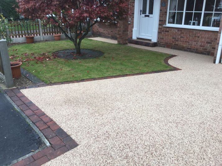 After image of Beige Resin driveway in York
