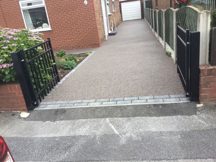 After image of a new Black Cerise driveway in South Elmsall
